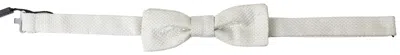 Dolce & Gabbana Ivory Silk Adjustable Neck Papillon Men Bow Tie In Off White