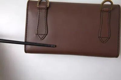 Pre-owned Dolce & Gabbana Elegant Leather Shoulder Bag In Rich Men's Brown ()