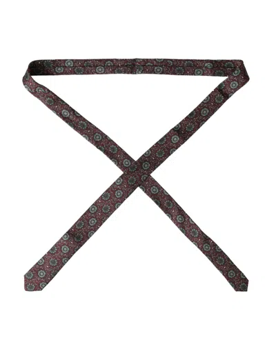 Dolce & Gabbana Maroon Floral 100% Silk Adjustable Men Men's Tie In Maroon