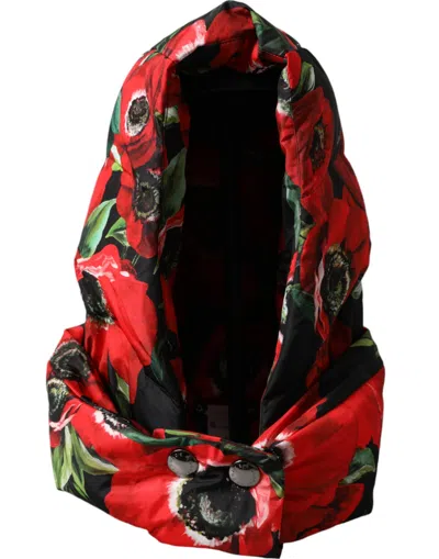 Dolce & Gabbana Multicolor Anemone Whole Head Wrap Hat In Multicolor