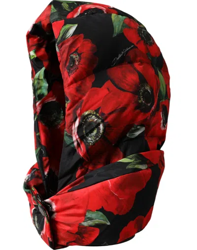 Dolce & Gabbana Multicolor Anemone Whole Head Wrap Hat In Multicolor