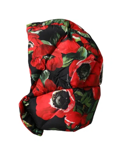 Dolce & Gabbana Multicolor Anemone Whole Head Wrap Hat In Multicolor
