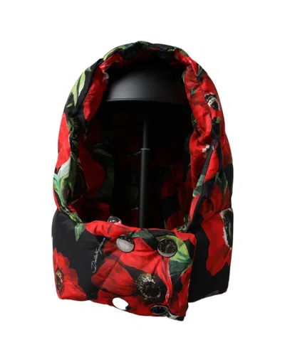 Dolce & Gabbana Multicolor Anemone Whole Head Wrap Hat In Multicolor