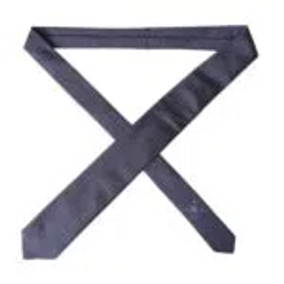 Dolce & Gabbana Navy Blue Silk Patterned Adjustable Men Men's Tie In Navy Blue