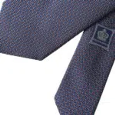Dolce & Gabbana Navy Blue Silk Patterned Adjustable Men Men's Tie In Navy Blue
