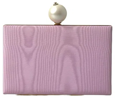 Pre-owned Dolce & Gabbana Pink Silk Gold Frame Clutch Evening Party Purse Women's Bag ()