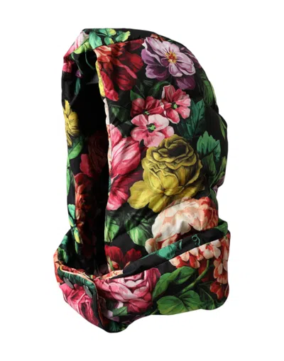 Dolce & Gabbana Hat Multicolor Floral Whole Head Wrap Hat In Multicolor