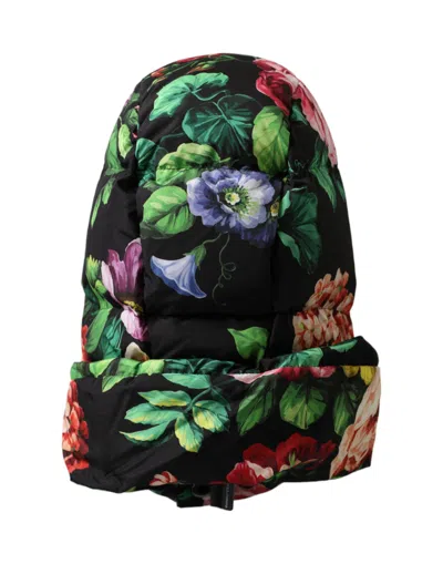 Dolce & Gabbana Hat Multicolor Floral Whole Head Wrap Hat In Multicolor
