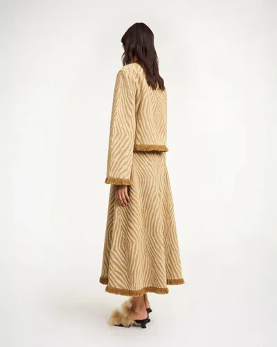 By Malene Birger Giabbo Animal-printed Cotton Midi Skirt In Animal Print