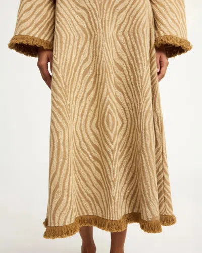 By Malene Birger Giabbo Animal-printed Cotton Midi Skirt In Animal Print