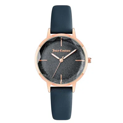 Juicy Couture Rose Gold Women Watch In Blue