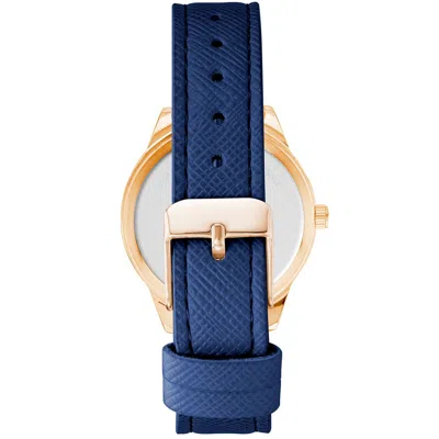 Juicy Couture Rose Gold Women Watch In Blue