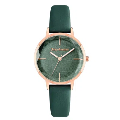 Juicy Couture Rose Gold Women Watch In Green