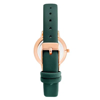 Juicy Couture Rose Gold Women Watch In Green