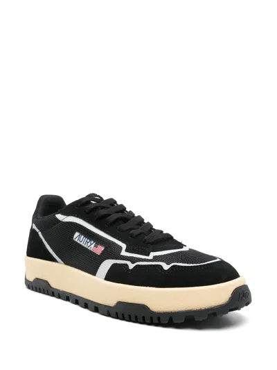 Autry Black Wildpace Low Sneakers In Black
