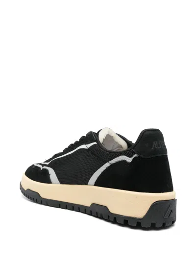 Autry Black Wildpace Low Sneakers In Black