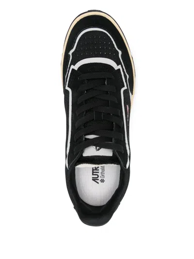 Autry Black Wildpace Low Sneakers In Black