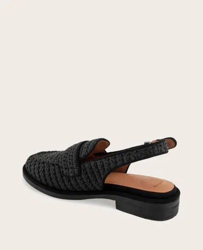 Gentle Souls - Caleb Raffia Slingback In Black Raffia