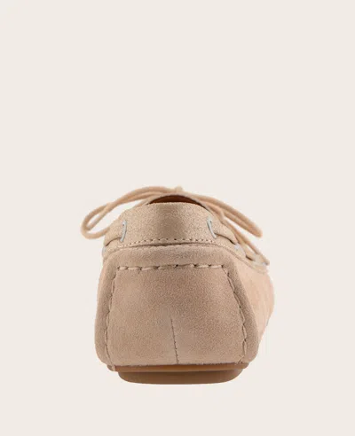 Gentle Souls - Marina Suede Boat Shoe In Warm Sand Suede
