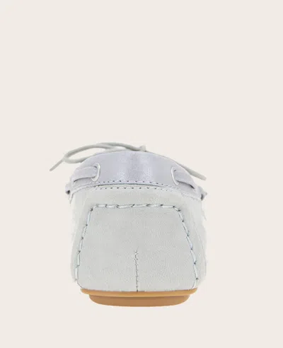 Gentle Souls - Marina Leather Boat Shoe In Ashley Blue Leather