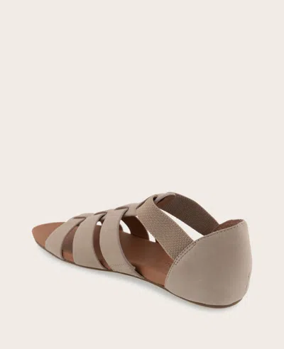 Gentle Souls - Lennon Nubuck Fisherman Sandal In Mushroom Nubuck