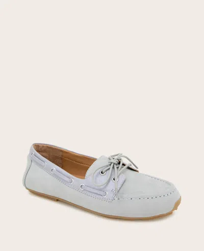 Gentle Souls - Marina Leather Boat Shoe In Ashley Blue Leather