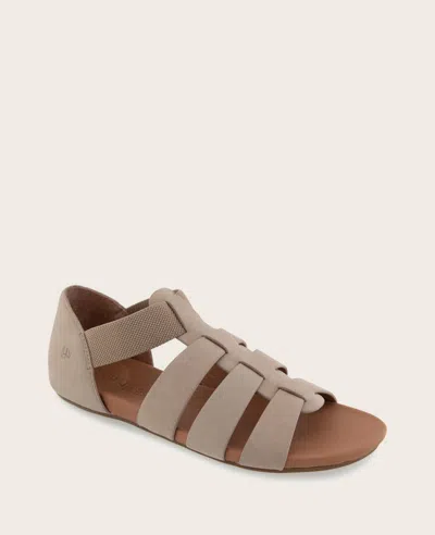 Gentle Souls - Lennon Nubuck Fisherman Sandal In Mushroom Nubuck