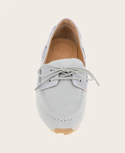 Gentle Souls - Marina Leather Boat Shoe In Ashley Blue Leather