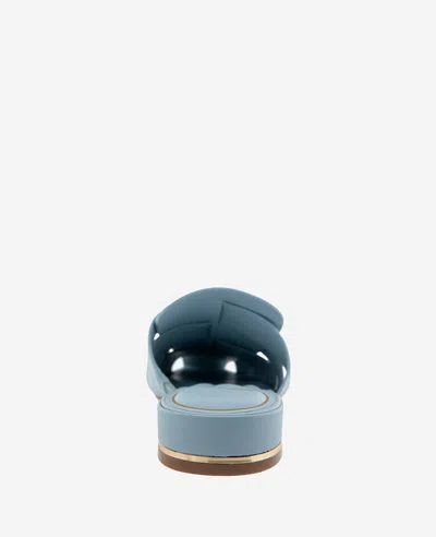 Kenneth Cole Faina Leather Fisherman Slide Sandal In Sky Blue Leather