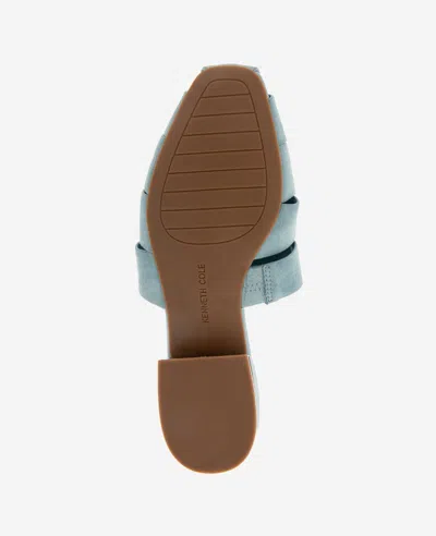 Kenneth Cole Faina Leather Fisherman Slide Sandal In Sky Blue Leather