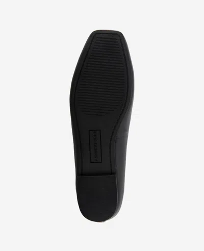 Kenneth Cole Juliet T-strap Flat In Black Leather