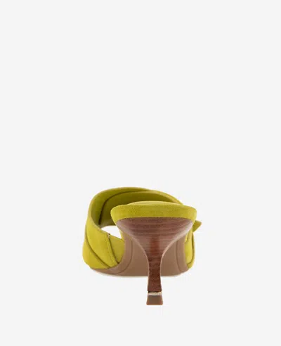Kenneth Cole Valentina Sandal In Chartreuse Suede