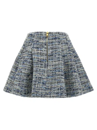 Balmain Space-dyed Cotton-blend Miniskirt
