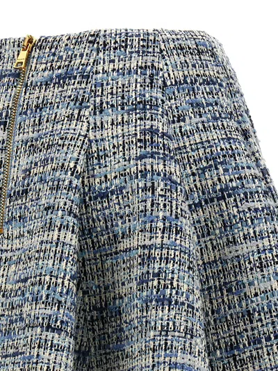 Balmain Space-dyed Cotton-blend Miniskirt