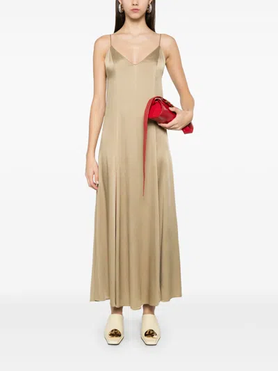 Forte Forte Envers Satin Midi Slip Dress