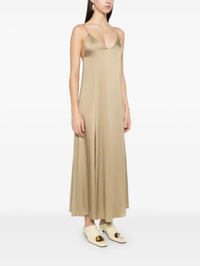 Forte Forte Envers Satin Midi Slip Dress