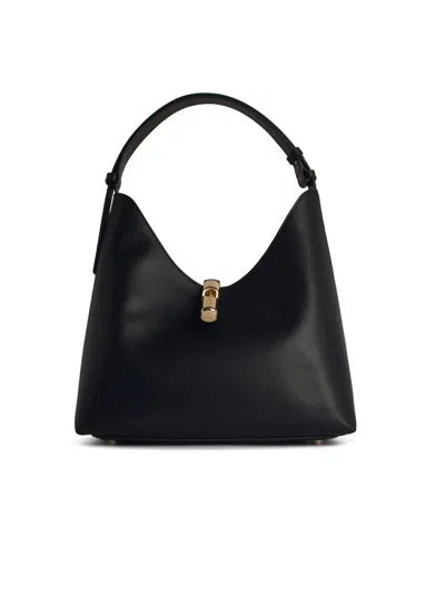 Furla 'hobo Goccia' Black Lear Bag