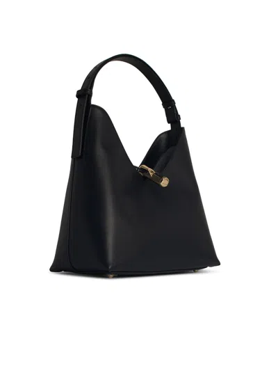 Furla 'hobo Goccia' Black Lear Bag