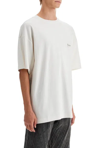 Shop Mugler 'oversized T-shirt In White