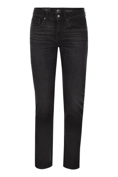 7 For All Mankind Slimmy Luxe Performance Erjon In Black