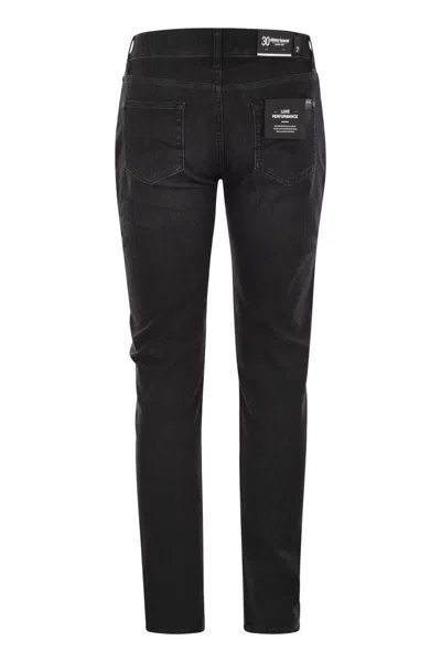 7 For All Mankind Slimmy Luxe Performance Erjon In Black