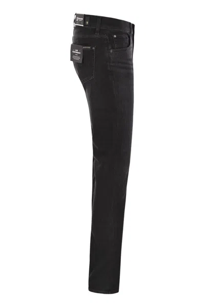 7 For All Mankind Slimmy Luxe Performance Erjon In Black