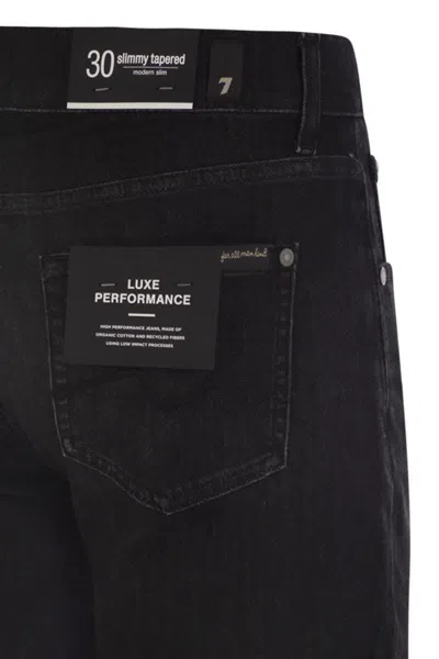 7 For All Mankind Slimmy Luxe Performance Erjon In Black