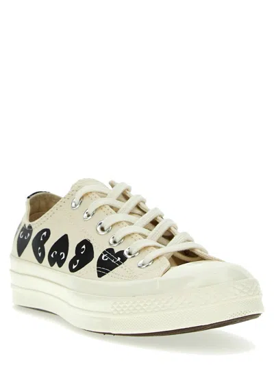 Comme Des Garçons Play Sneakers In White