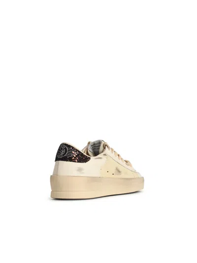 Golden Goose White Stardan Leather Sneakers