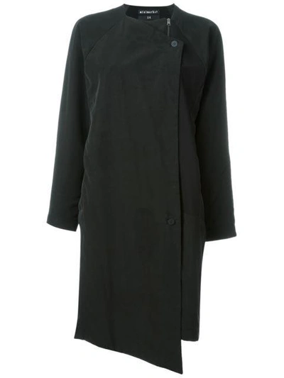 Shop Minimarket 'soul' Single-breasted Coat In Black