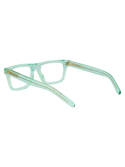 Gucci Demo Rectangular Men's Eyeglasses Gg0006oan 001 55 In 004 Green Green Transparent