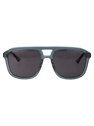 Gucci Gg1494s Sunglasses In 003 Green Green Grey