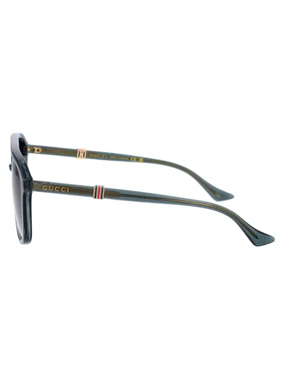 Gucci Gg1494s Sunglasses In 003 Green Green Grey