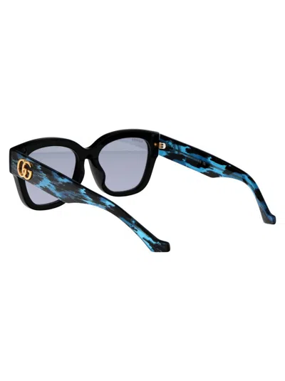 Gucci Sunglasses In 003 Black Black Violet